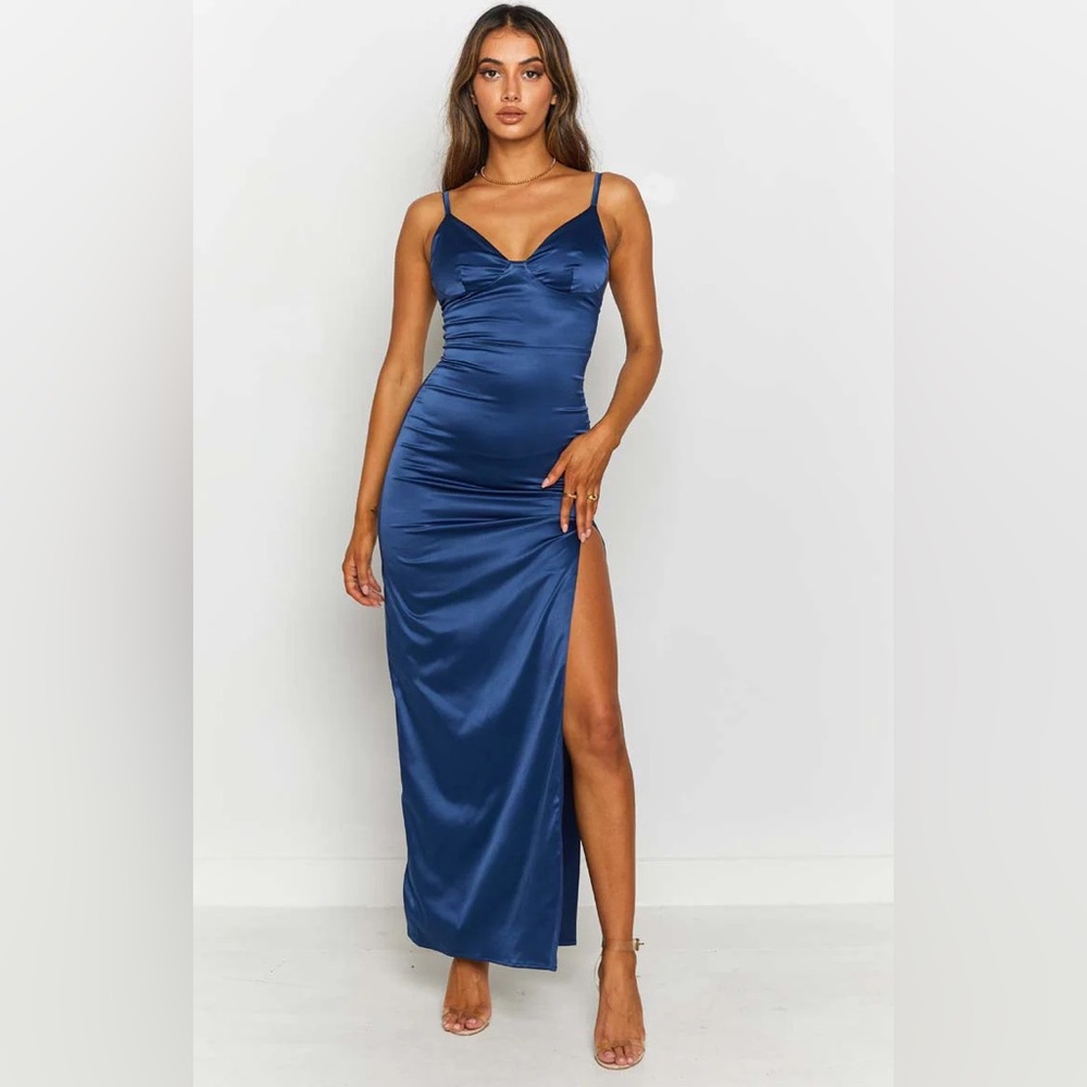 NWT The Edit Freesia Formal Dress Navy - Picture 3 of 6